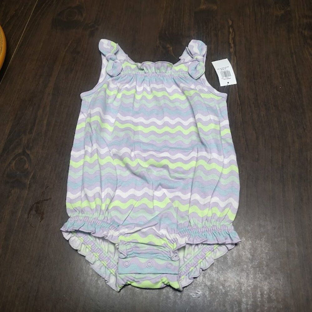 New Old Navy Light Purple Multi-Color One Piece Swimsuit Size Girl's 12/18 Month